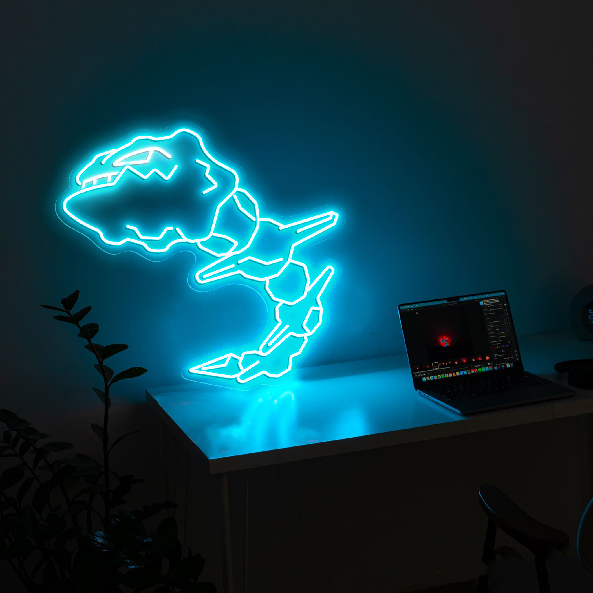 Pokemon Steelix Neon Sign