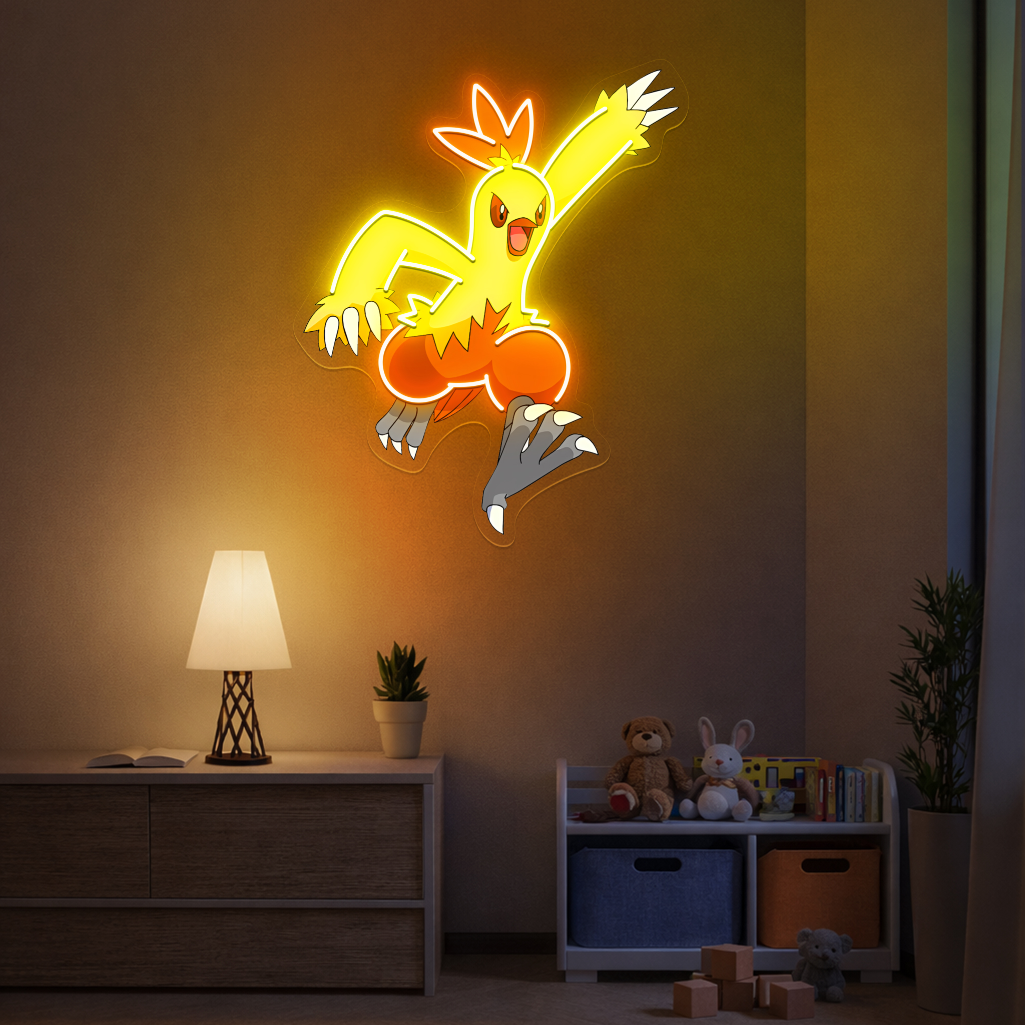 Pokemon Combusken UV Signs
