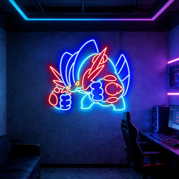 Swampert Pokemon Neon Sign