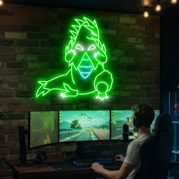 Tyranitar Pokemon Neon Sign