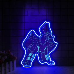 Pokemon Mega Houndoom Laser Sign