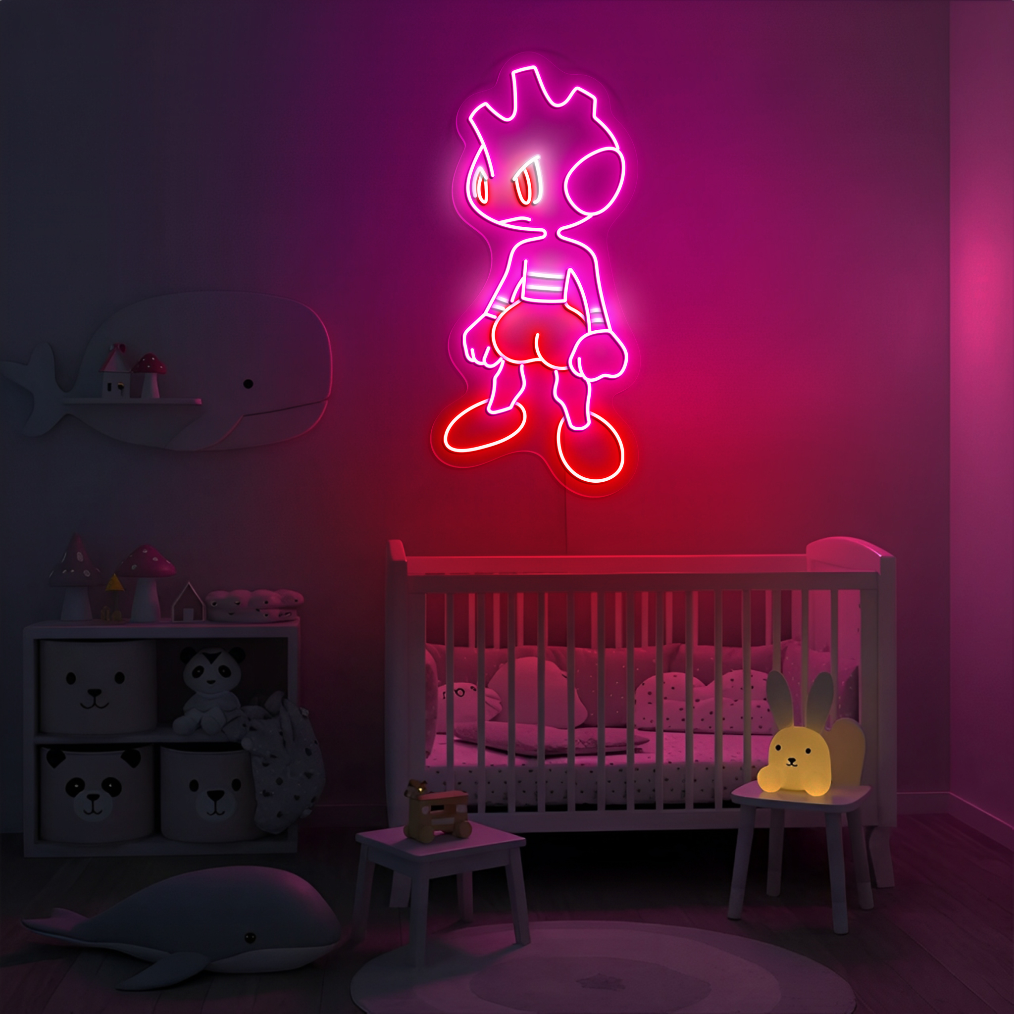 Pokemon Tyrogue Neon Sign