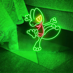 Treecko Pokemon Neon Sign