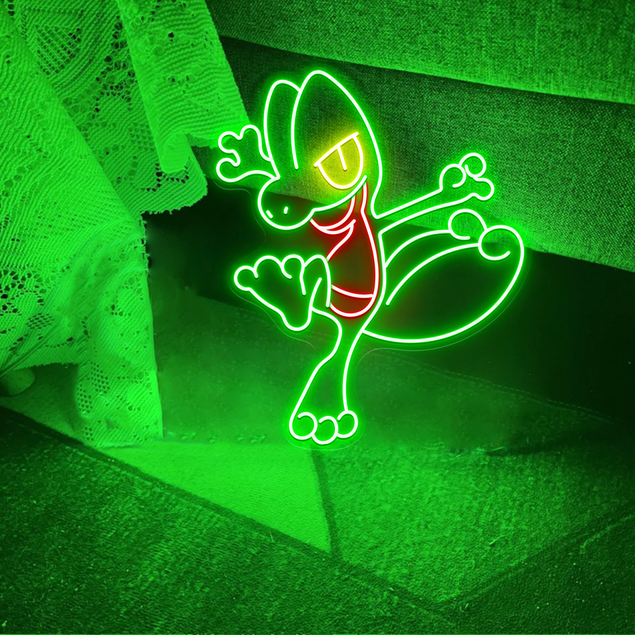 Treecko Pokemon Neon Sign