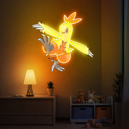 Combusken Pokemon UV Sign