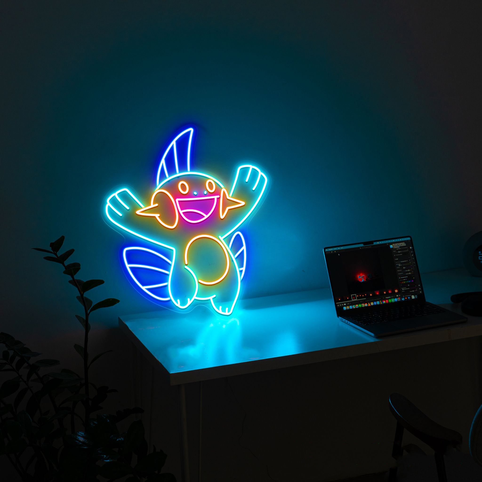 Marshtomp Pokemon Neon Signs