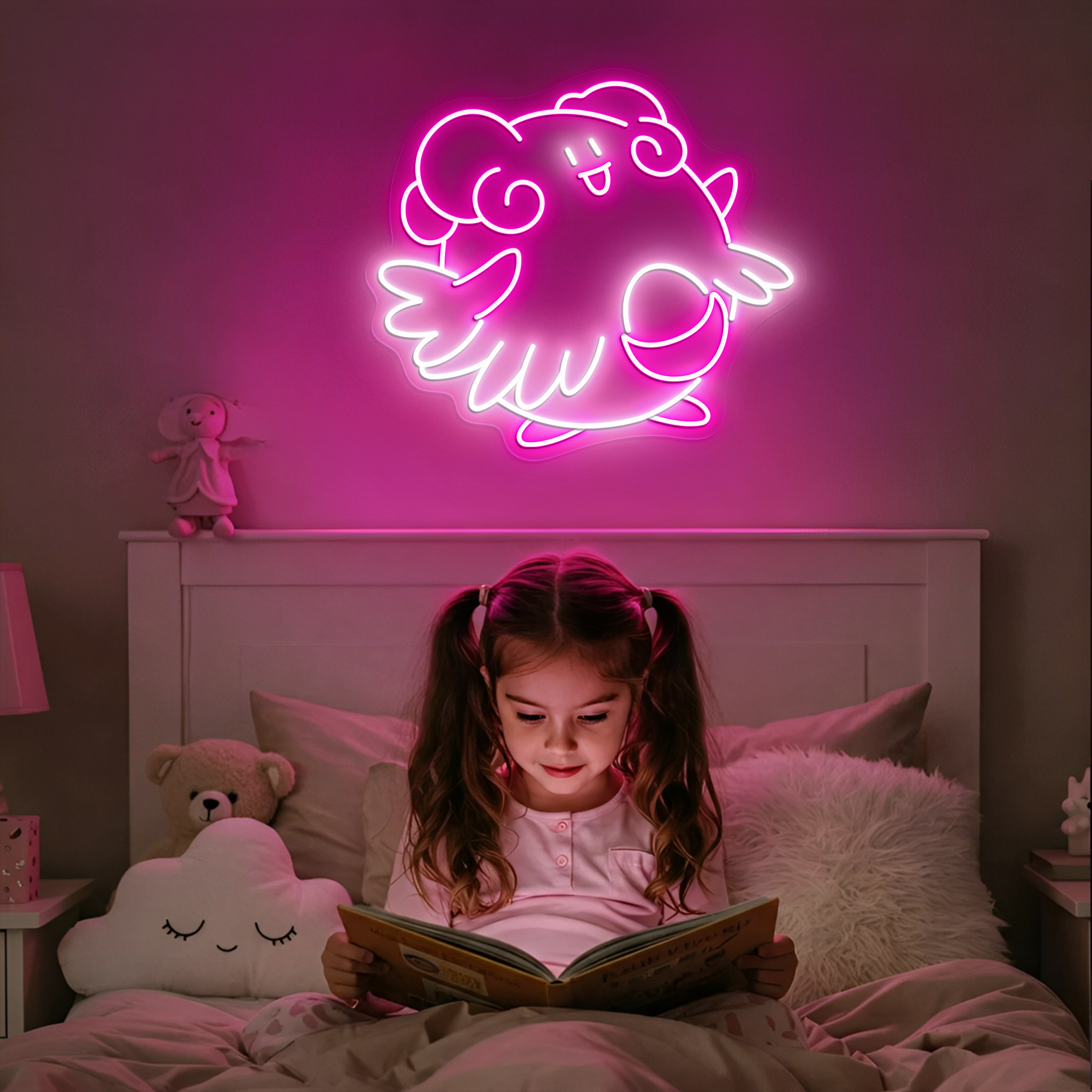 Blissey Pokemon Neon Sign