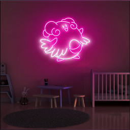 Blissey Pokemon Neon Sign