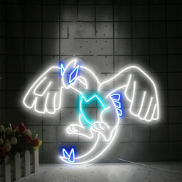 Lugia Pokemon Neon Sign