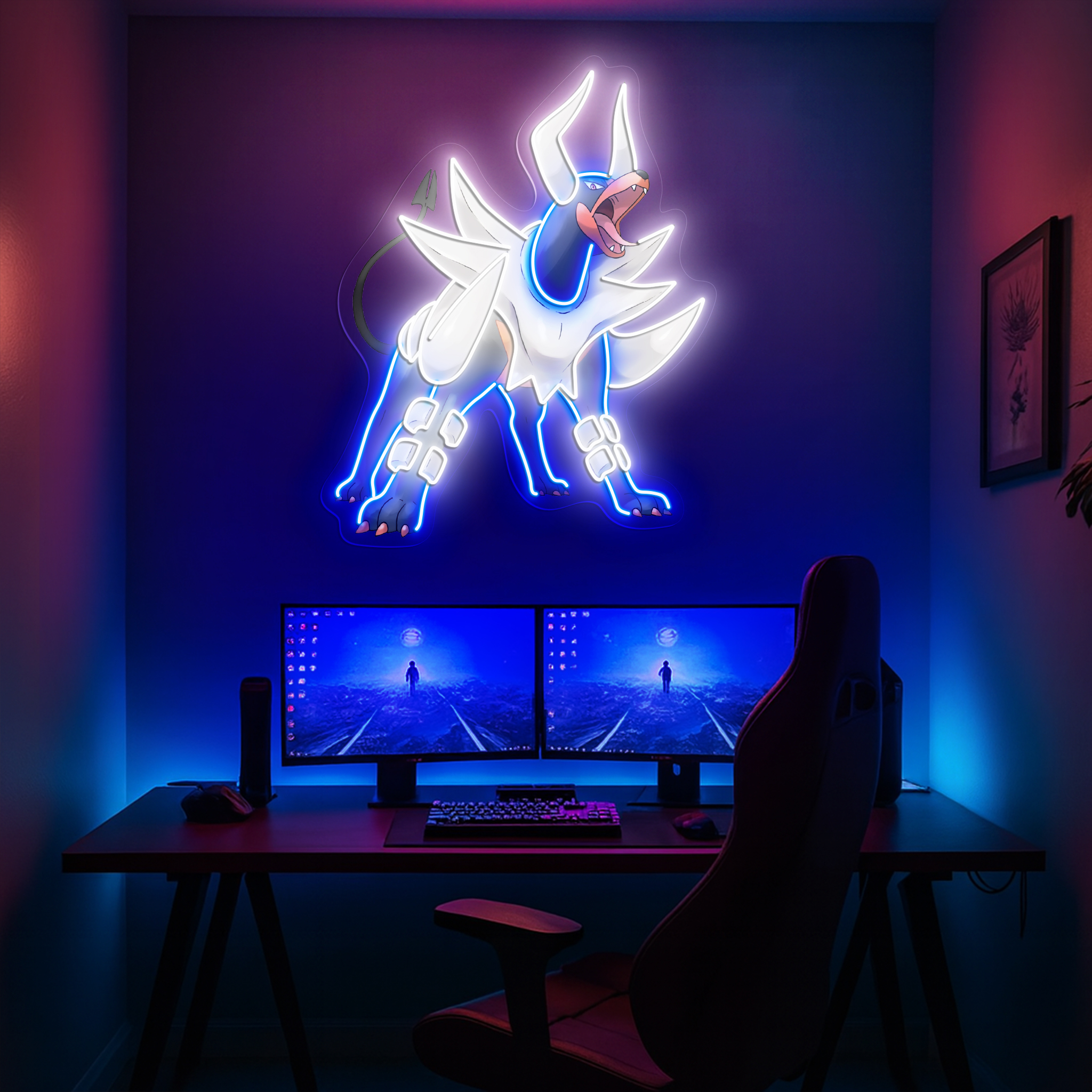 Pokemon Mega Houndoom UV Sign