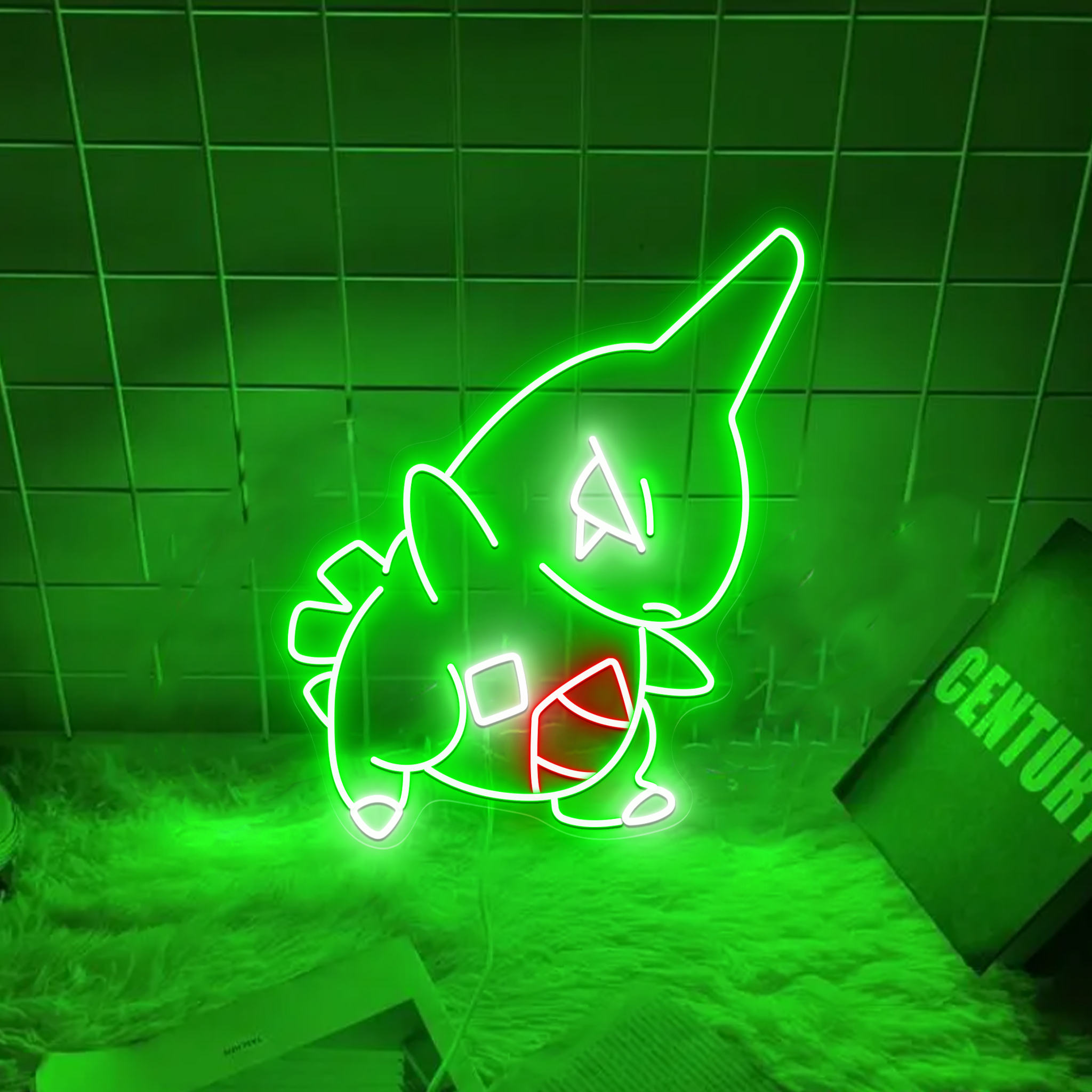 Larvitar Pokemon Neon Signs