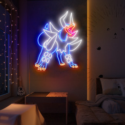 Pokemon Mega Houndoom Neon Sign