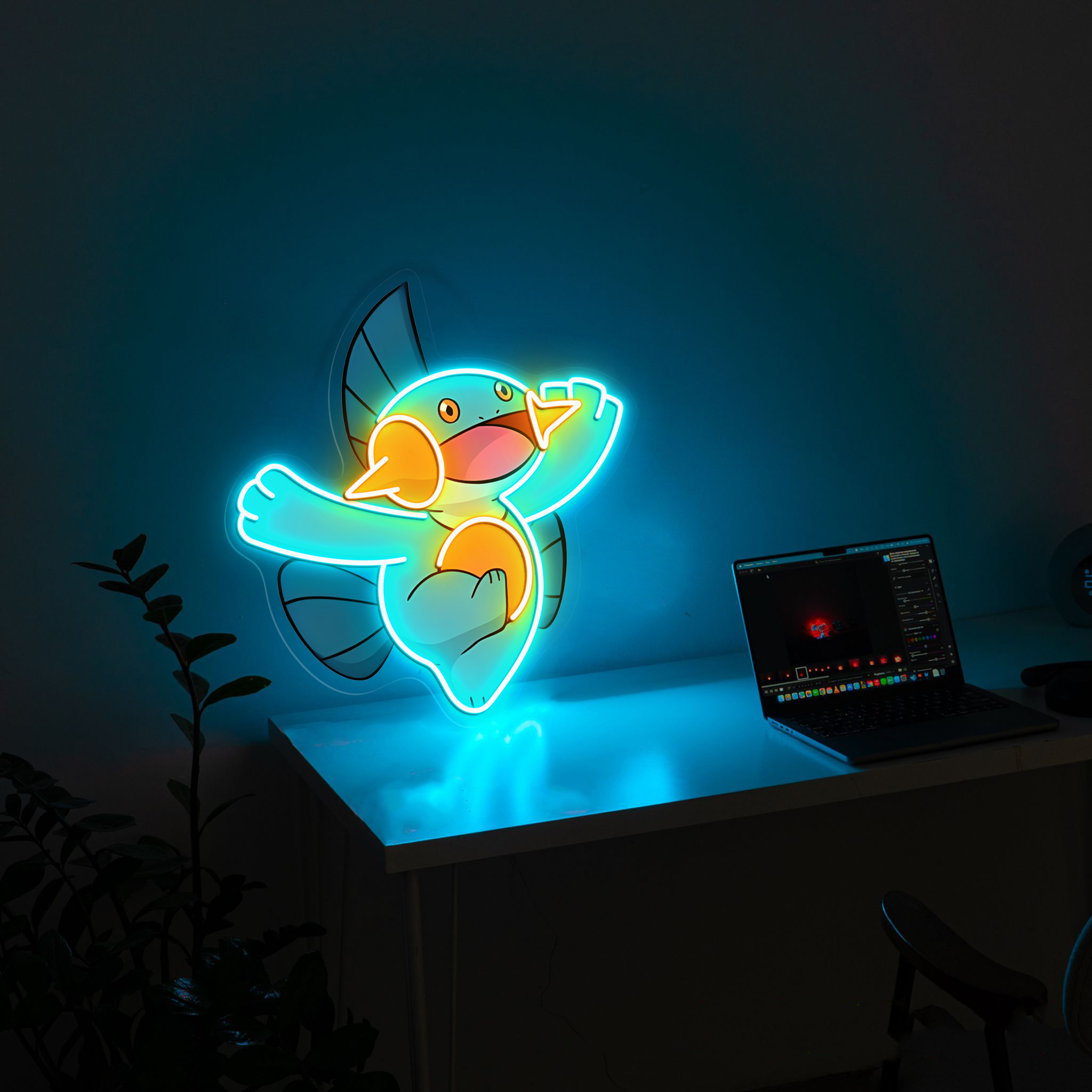 Pokemon Marshtomp UV Signs