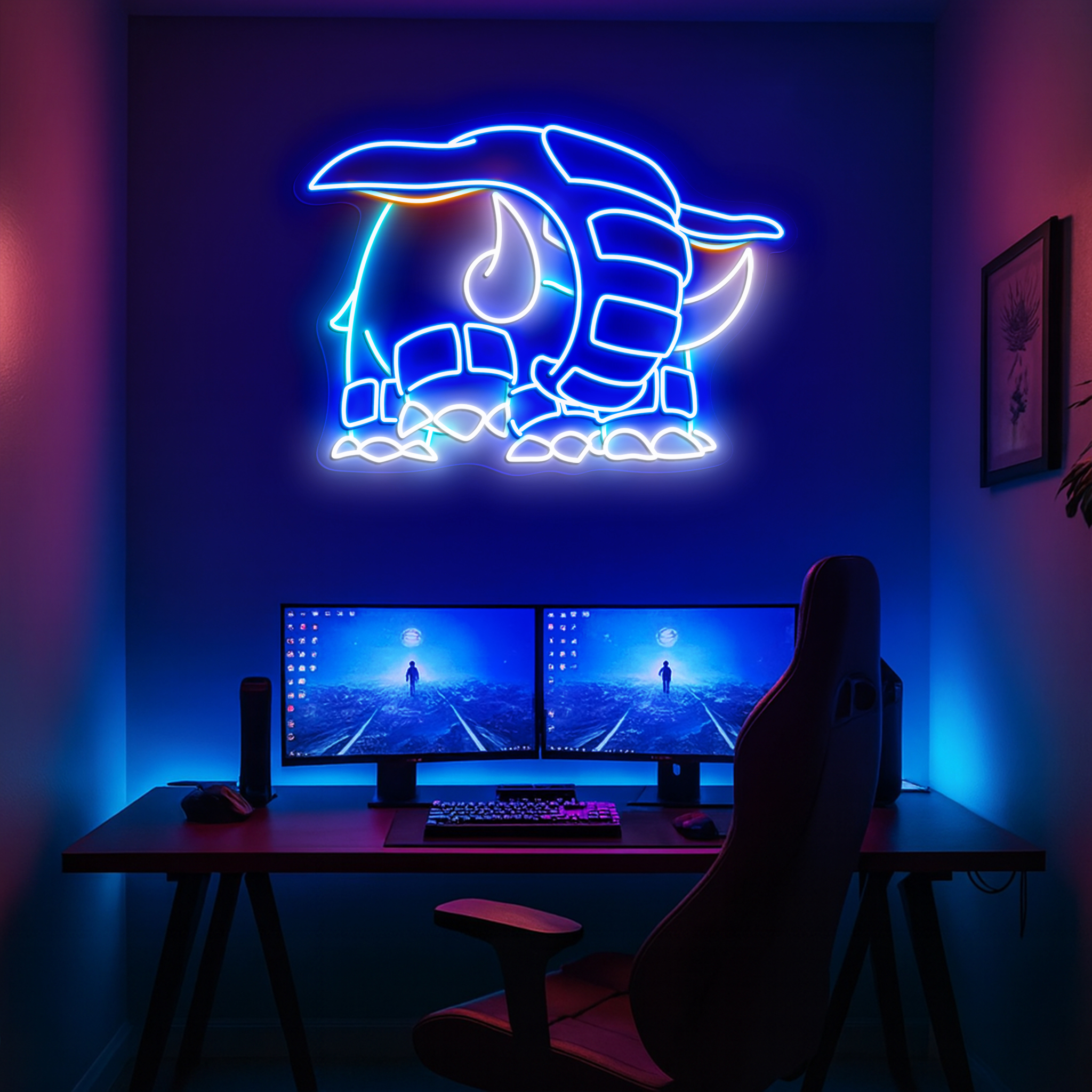 Donphan Pokemon Neon Signs