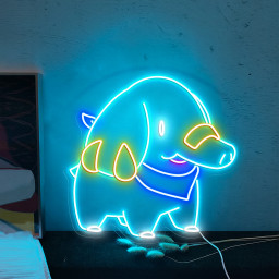 Pokemon Phanpy Neon Sign