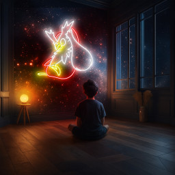 Delibird Pokemon Neon Sign