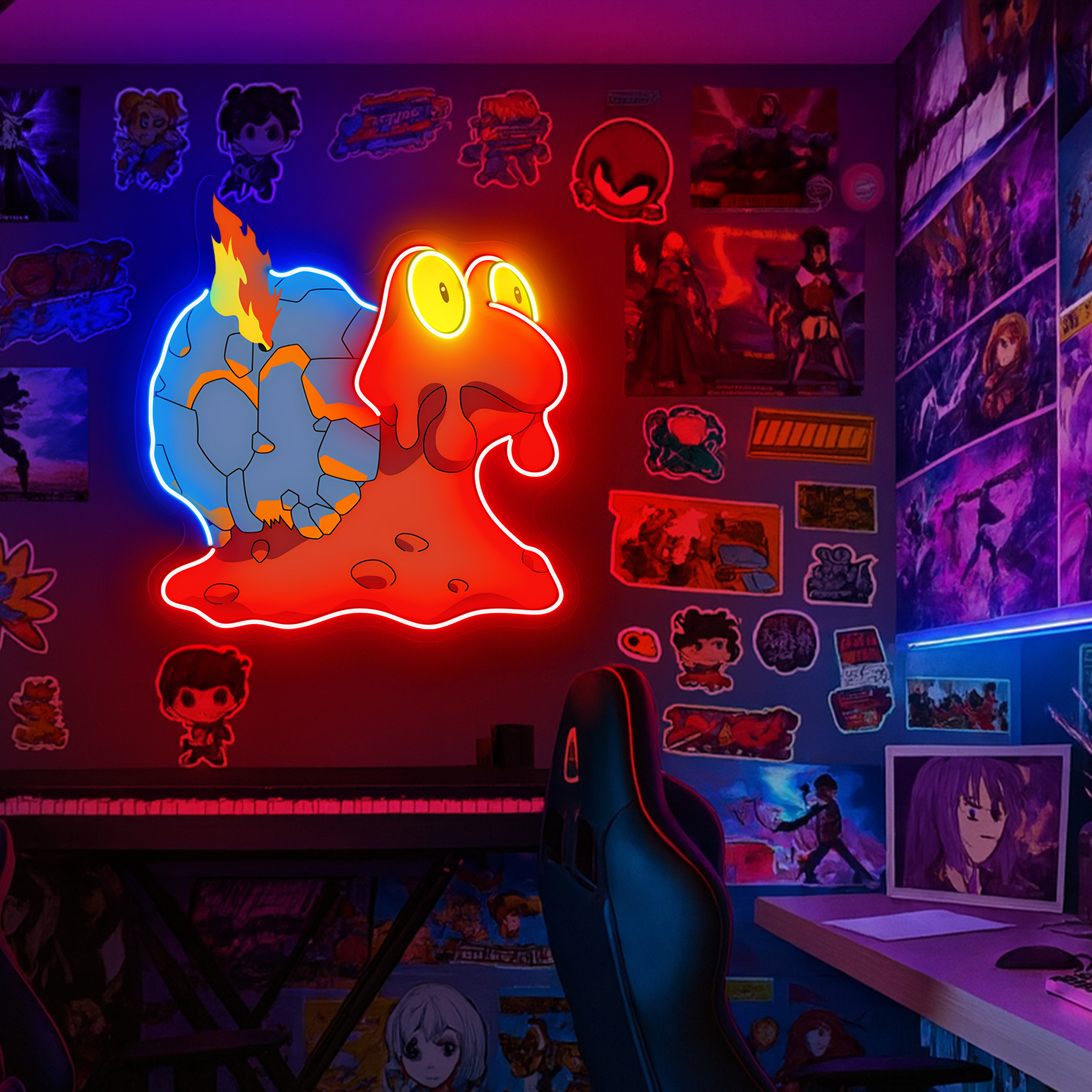 Pokemon Magcargo UV Signs