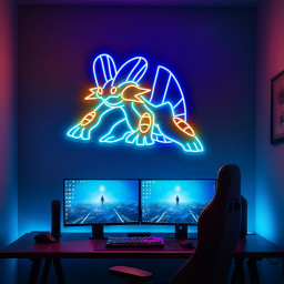 Pokemon Swampert Neon Signs