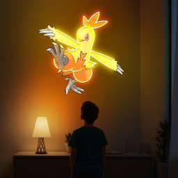 Combusken Pokemon UV Sign