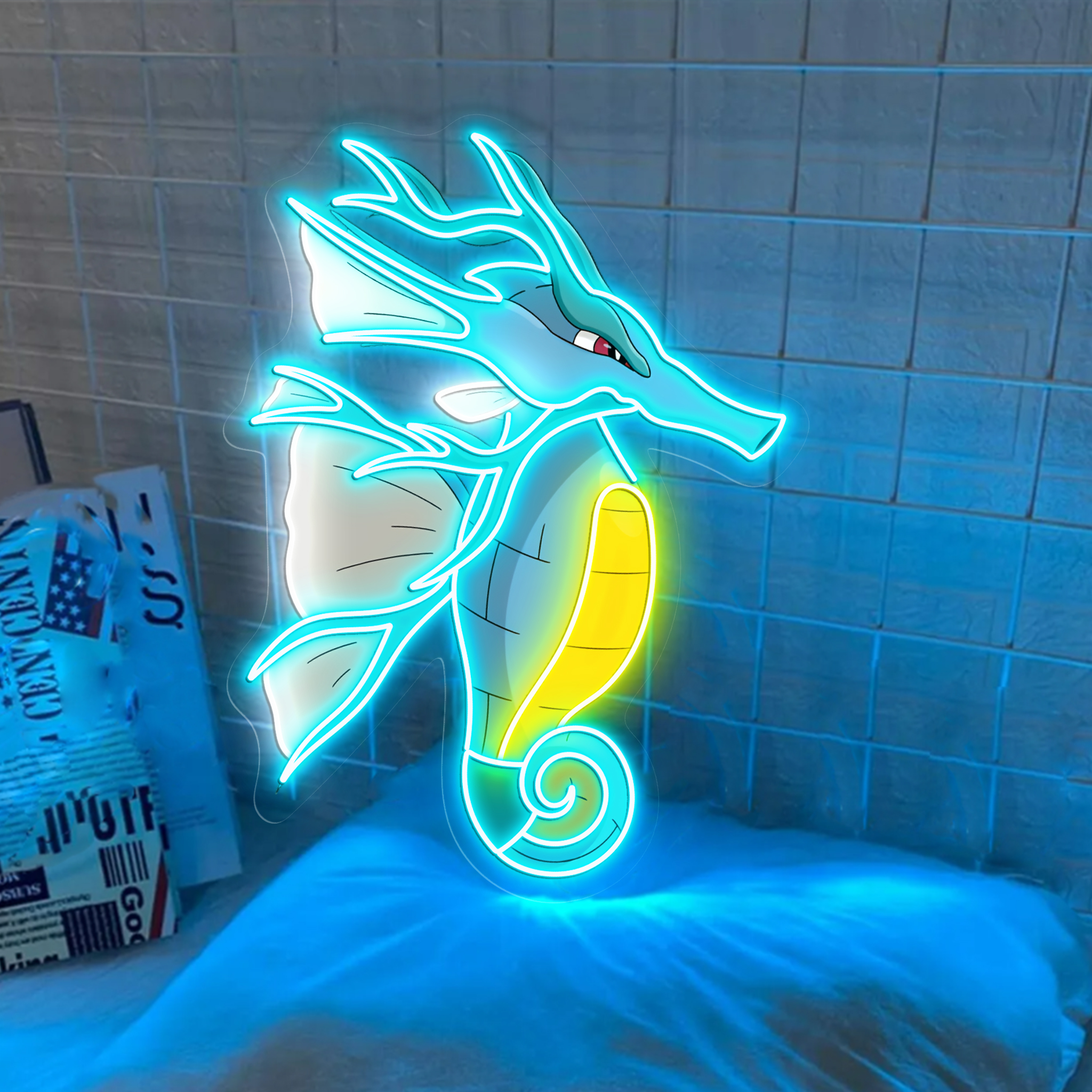 Mega Kingdra Pokemon UV Sign