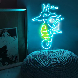 Kingdra Pokemon Neon Sign