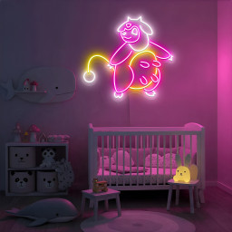 Miltank Pokemon Neon Sign