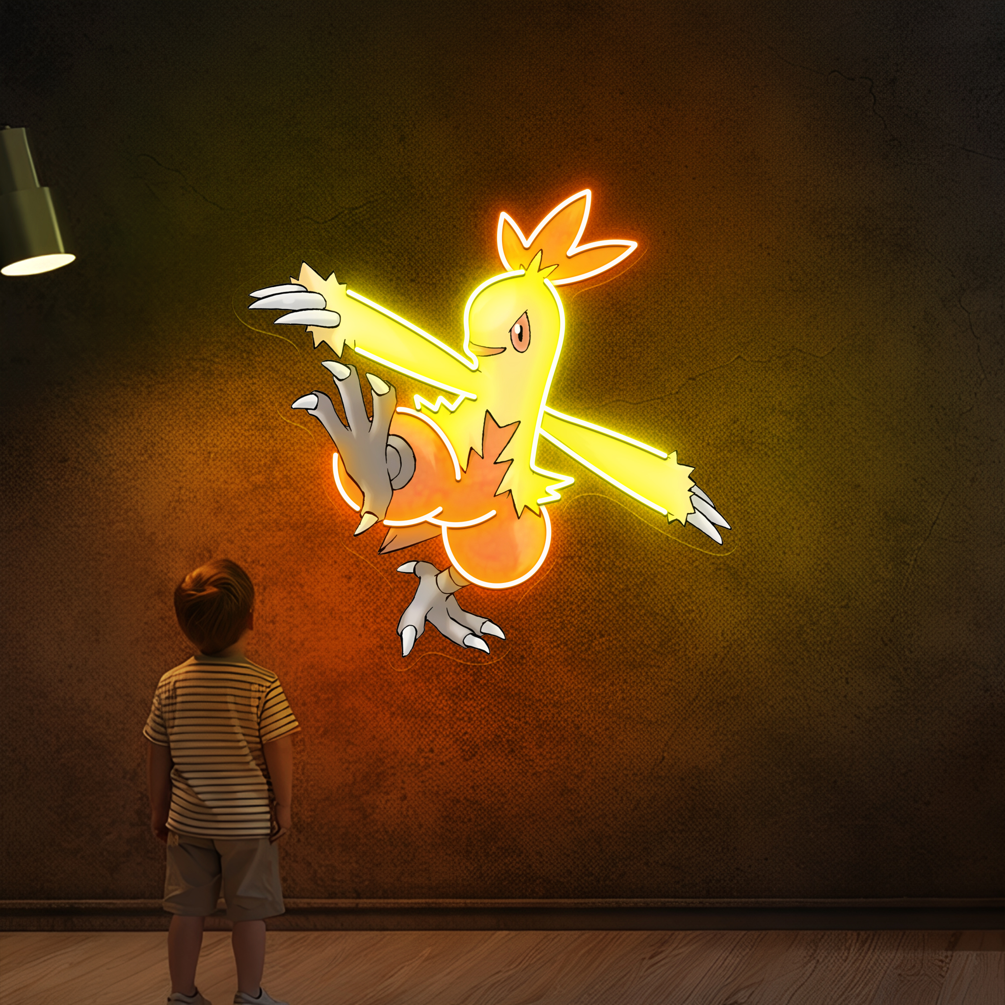 Combusken Pokemon UV Sign