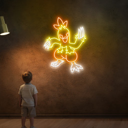 Combusken Pokemon Neon Signs