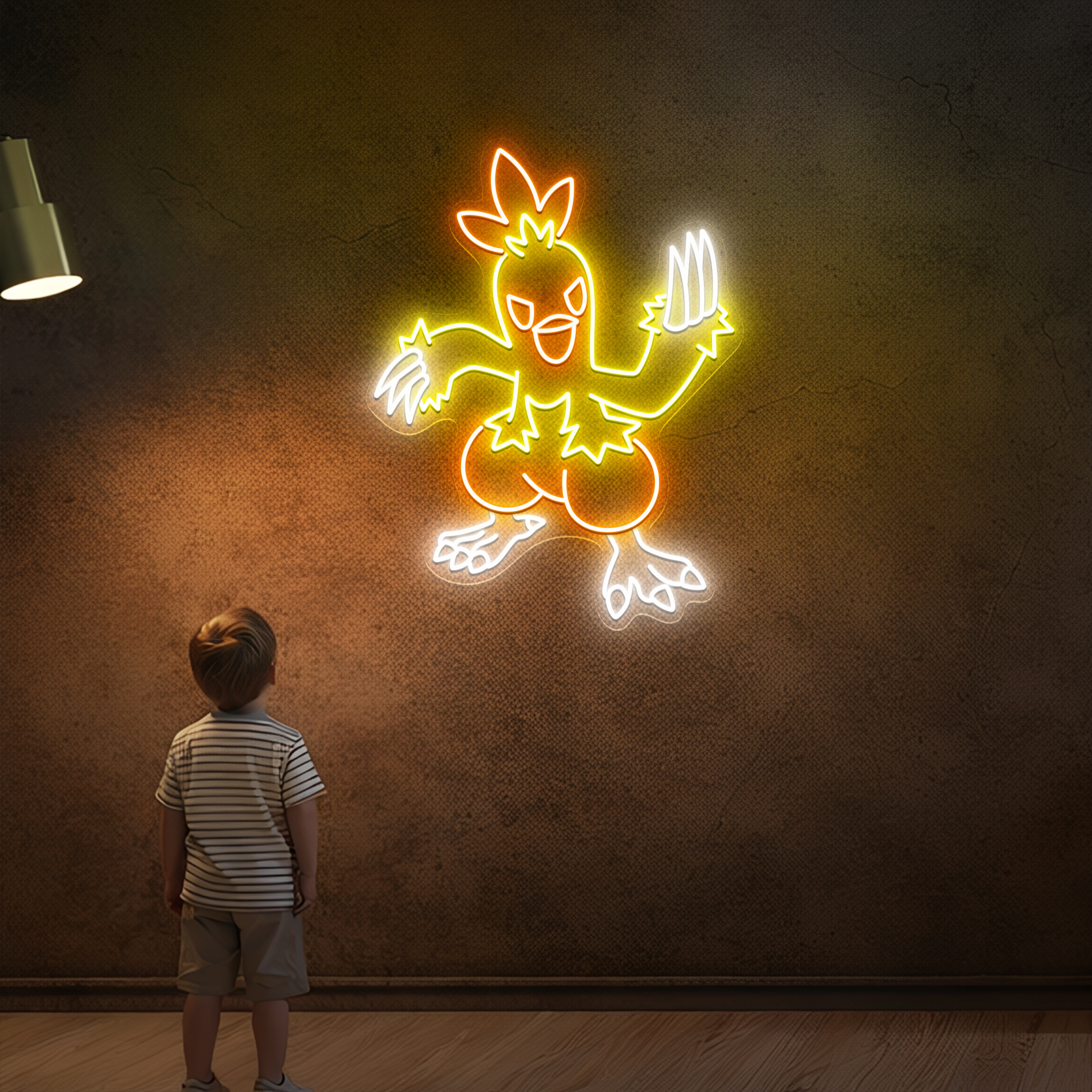 Combusken Pokemon Neon Signs