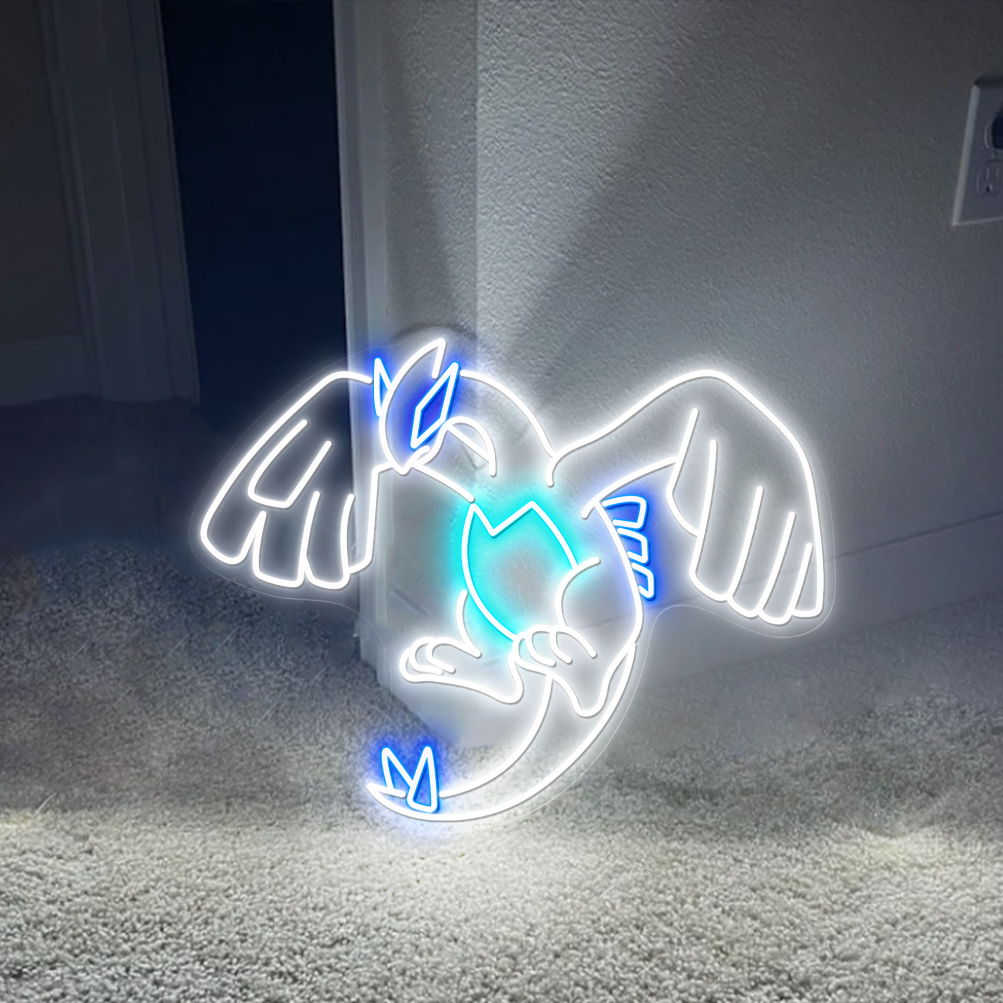 Lugia Pokemon Neon Sign