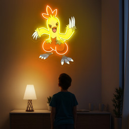 Combusken Pokemon UV Signs