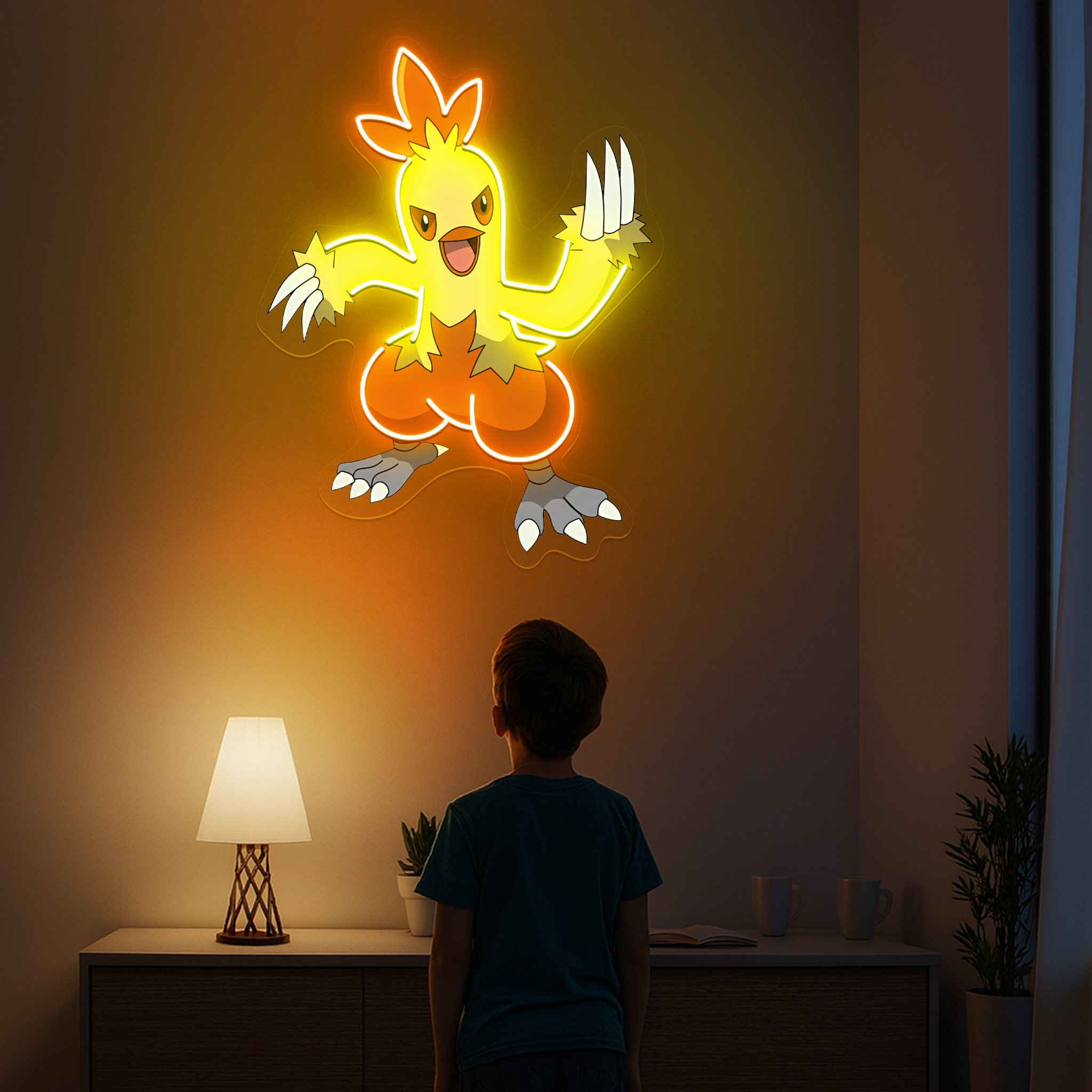 Combusken Pokemon UV Signs