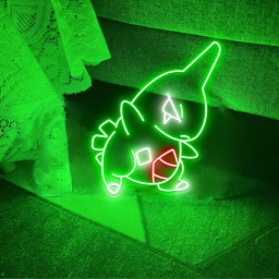 Larvitar Pokemon Neon Signs