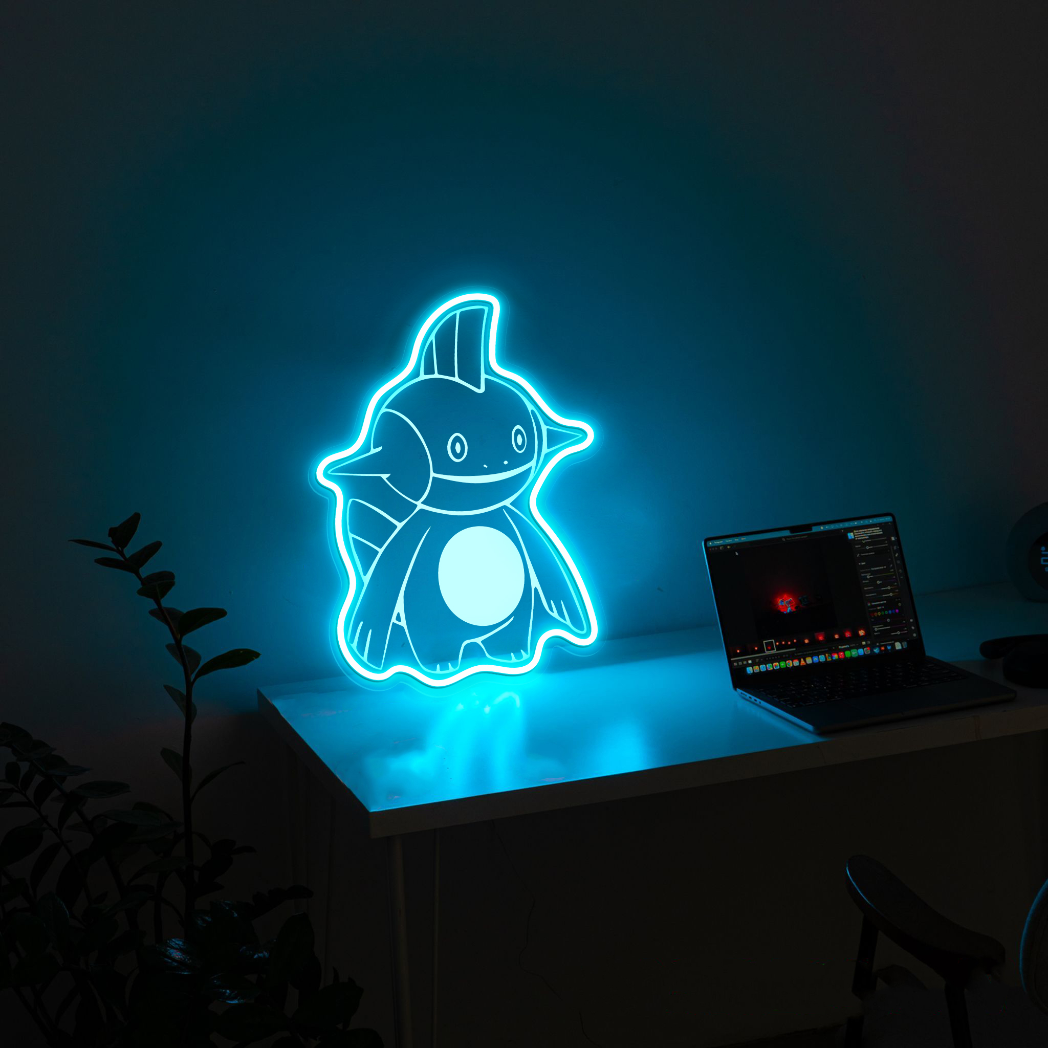 Pokemon Marshtomp Laser Sign