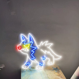Pokemon Poochyena Neon Sign
