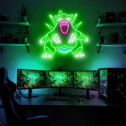 Pokemon Tyranitar Neon Sign