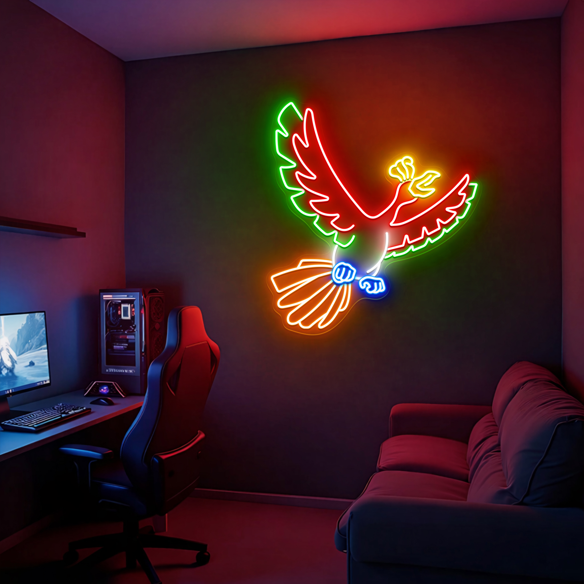 Pokemon Ho-oh Neon Signs