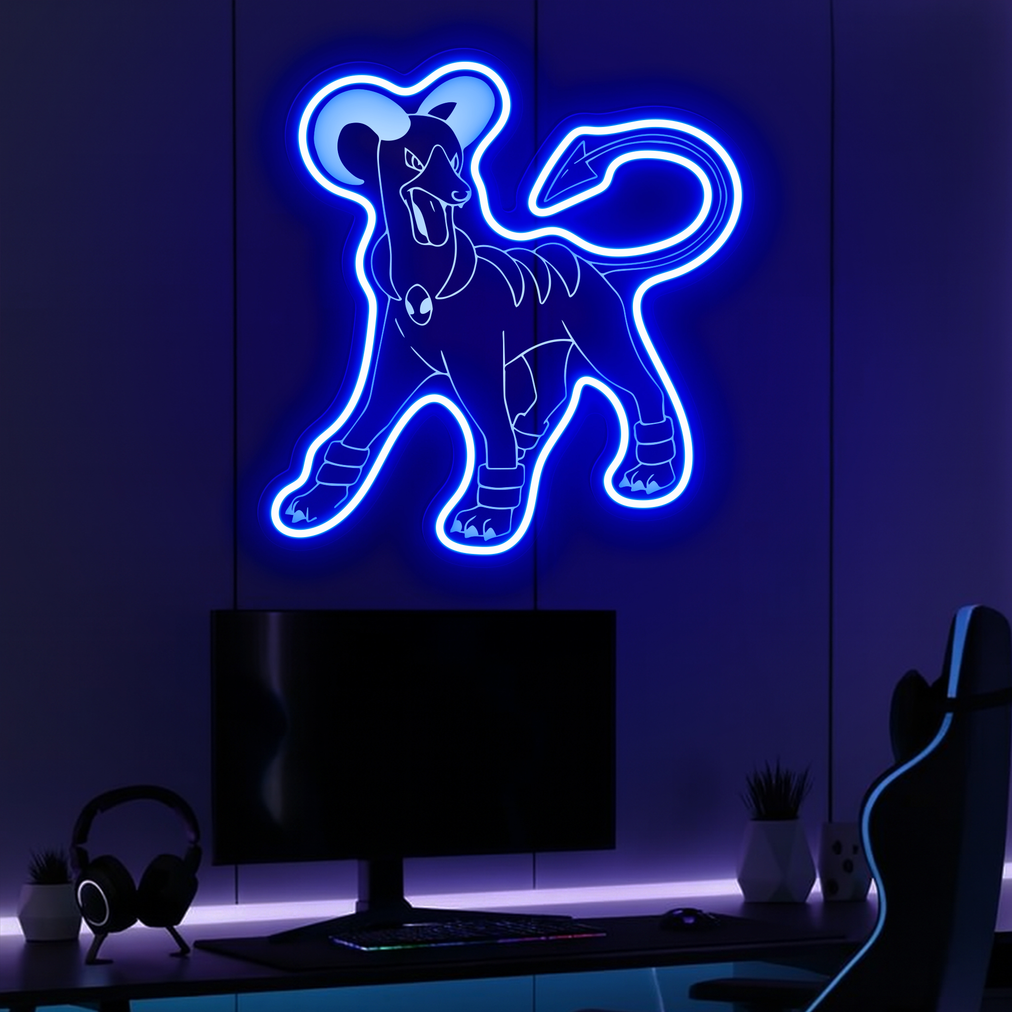 Houndoom Pokemon Laser Sign