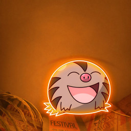 Swinub Pokemon UV Sign