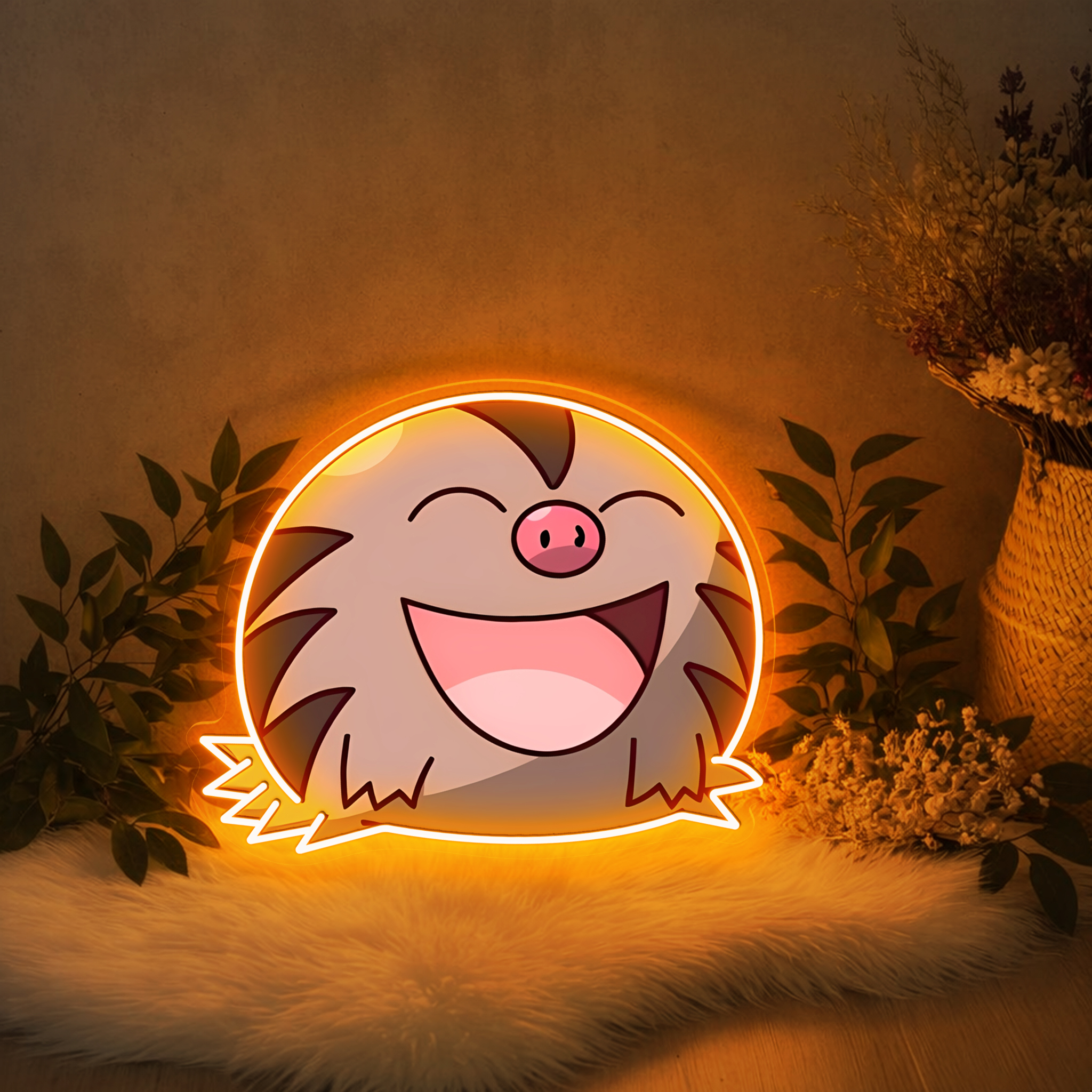 Swinub Pokemon UV Sign