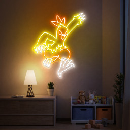 Pokemon Combusken Neon Signs