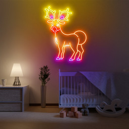 Pokemon Stantler Neon Sign