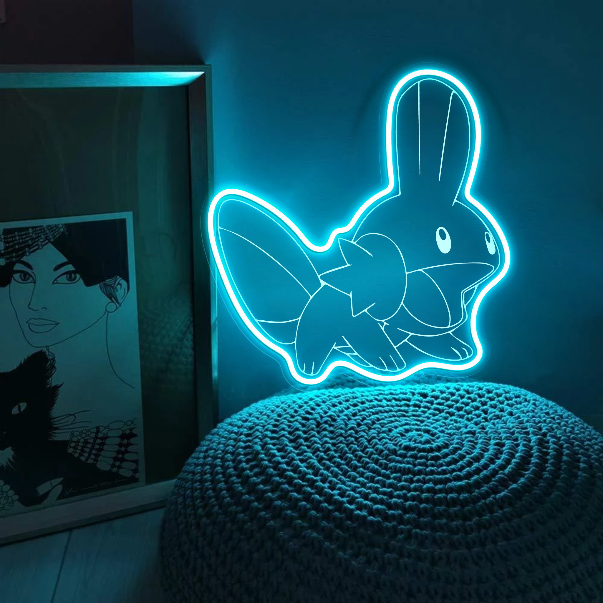 Mudkip Pokemon Laser Sign
