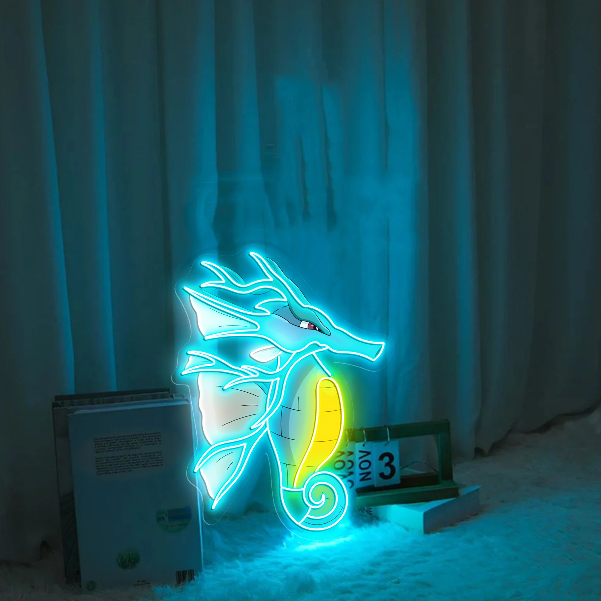 Mega Kingdra Pokemon UV Sign