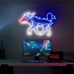 Pokemon Mightyena Neon Sign