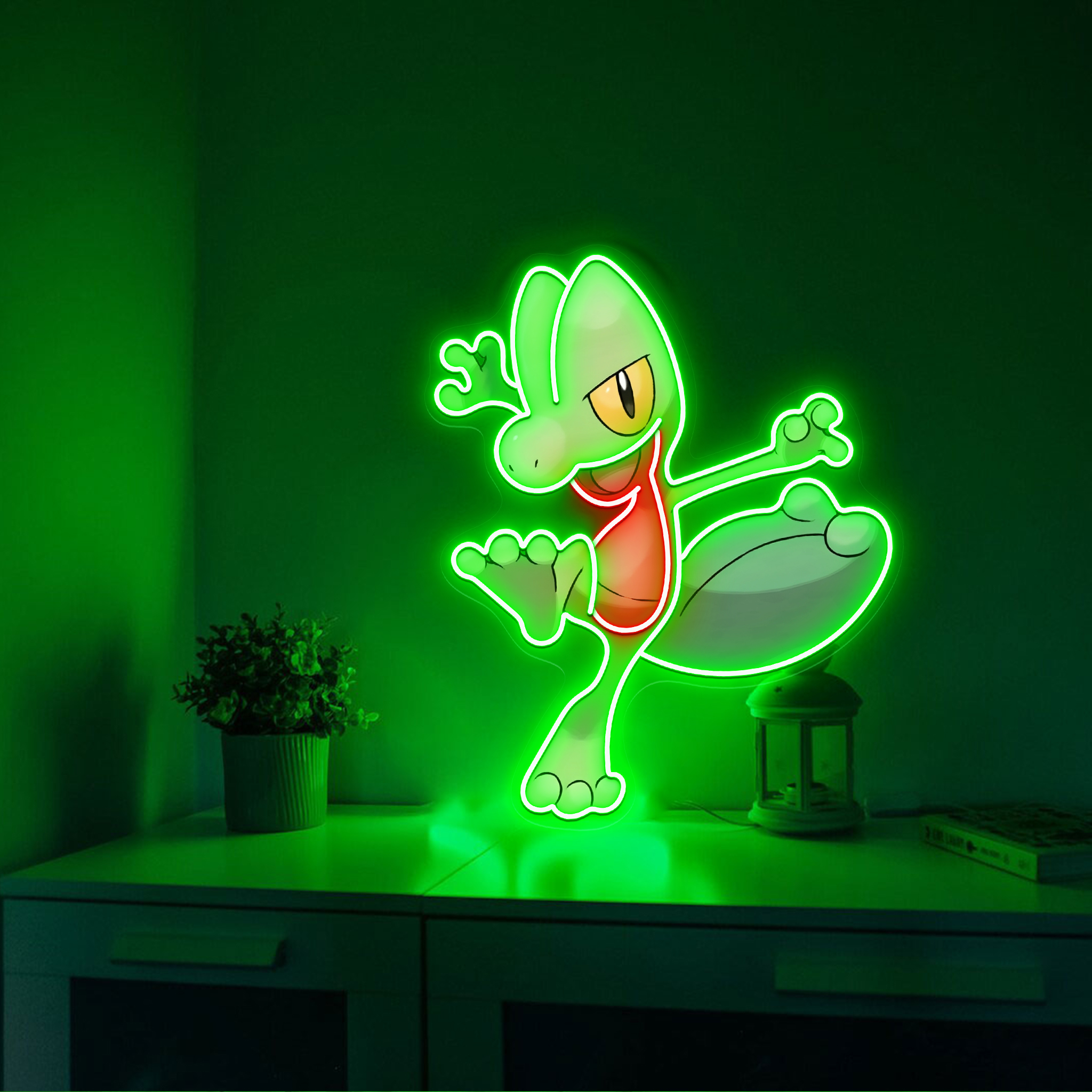 Treecko Pokemon UV Sign