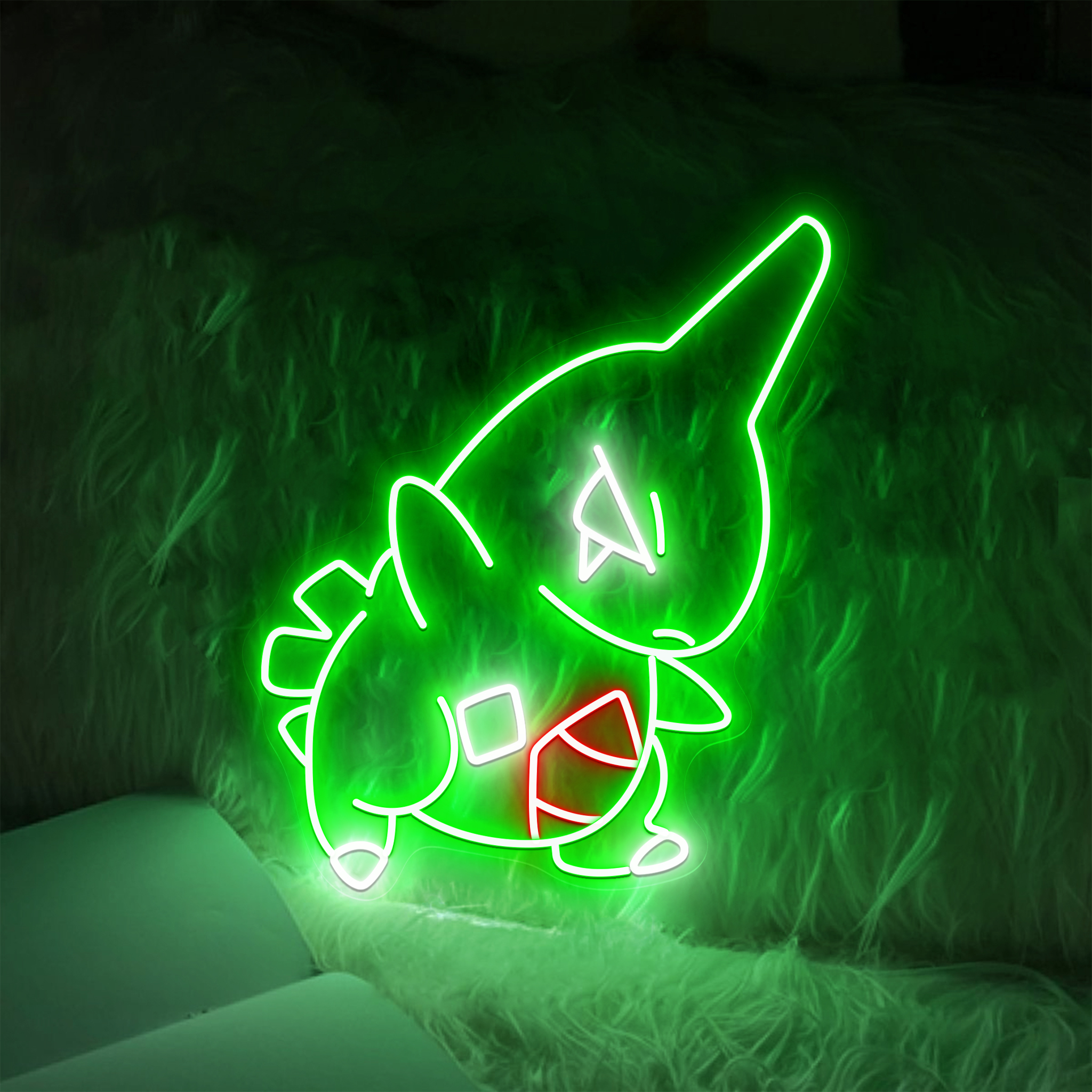 Larvitar Pokemon Neon Signs