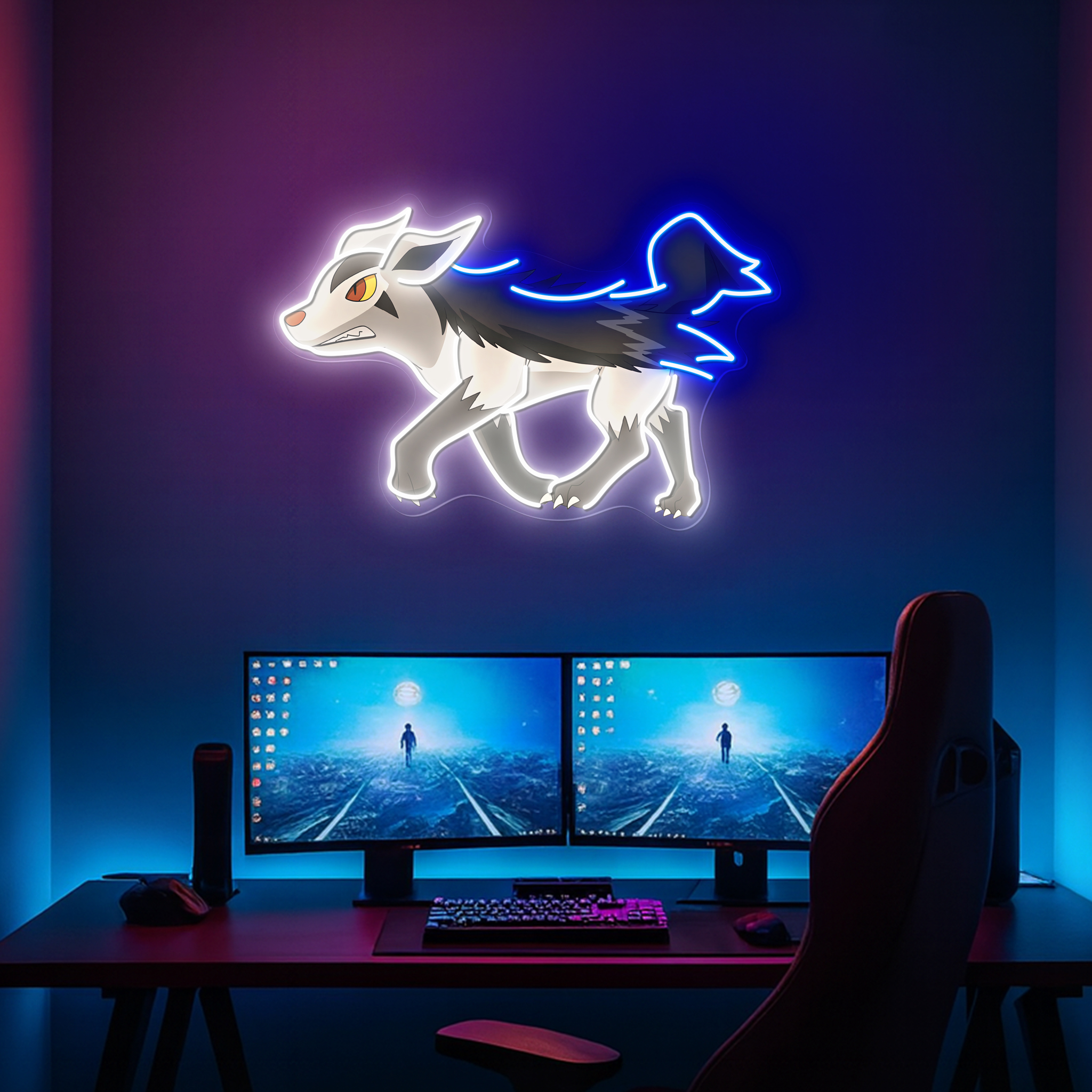 Pokemon Mightyena UV Sign