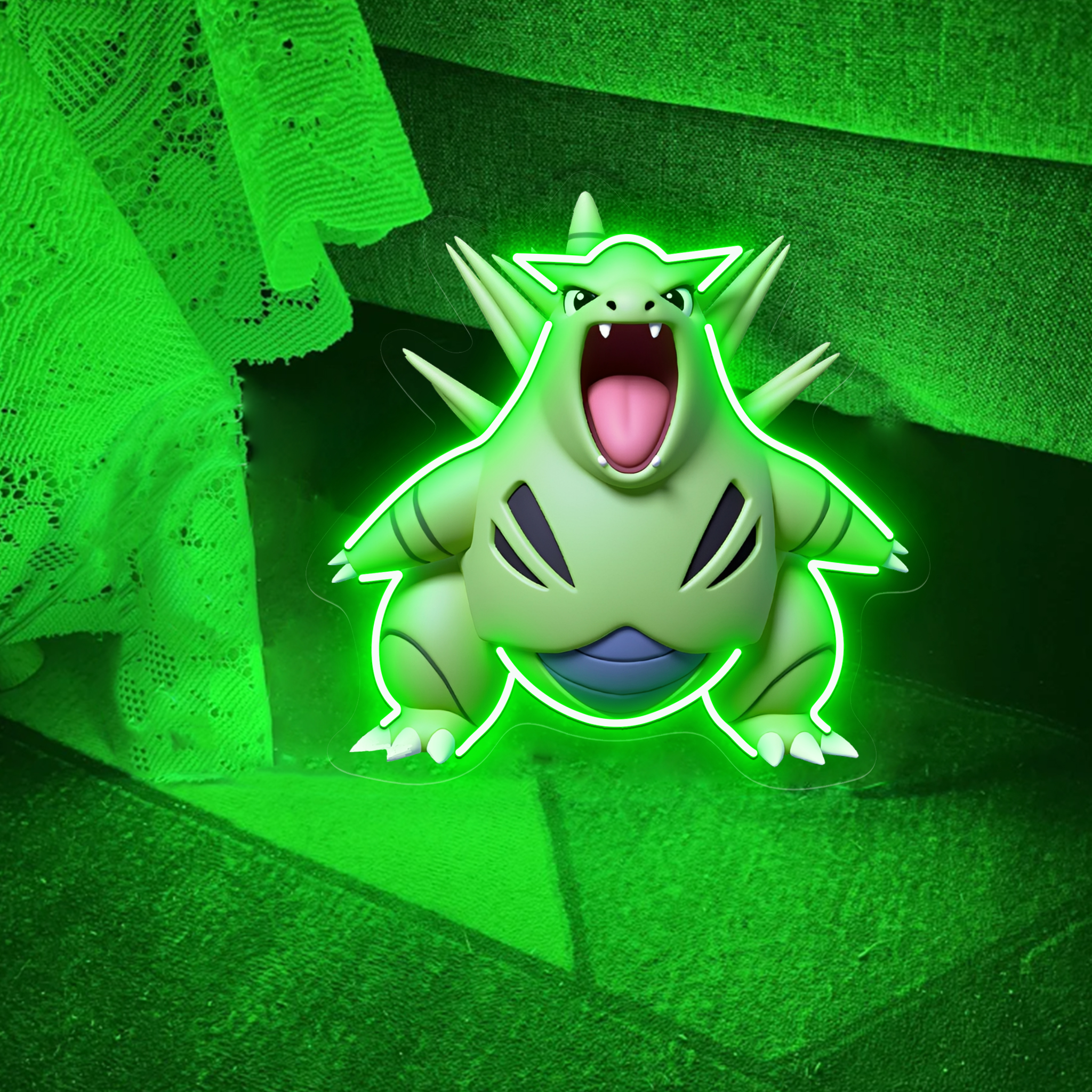 Pokemon Tyranitar UV Sign