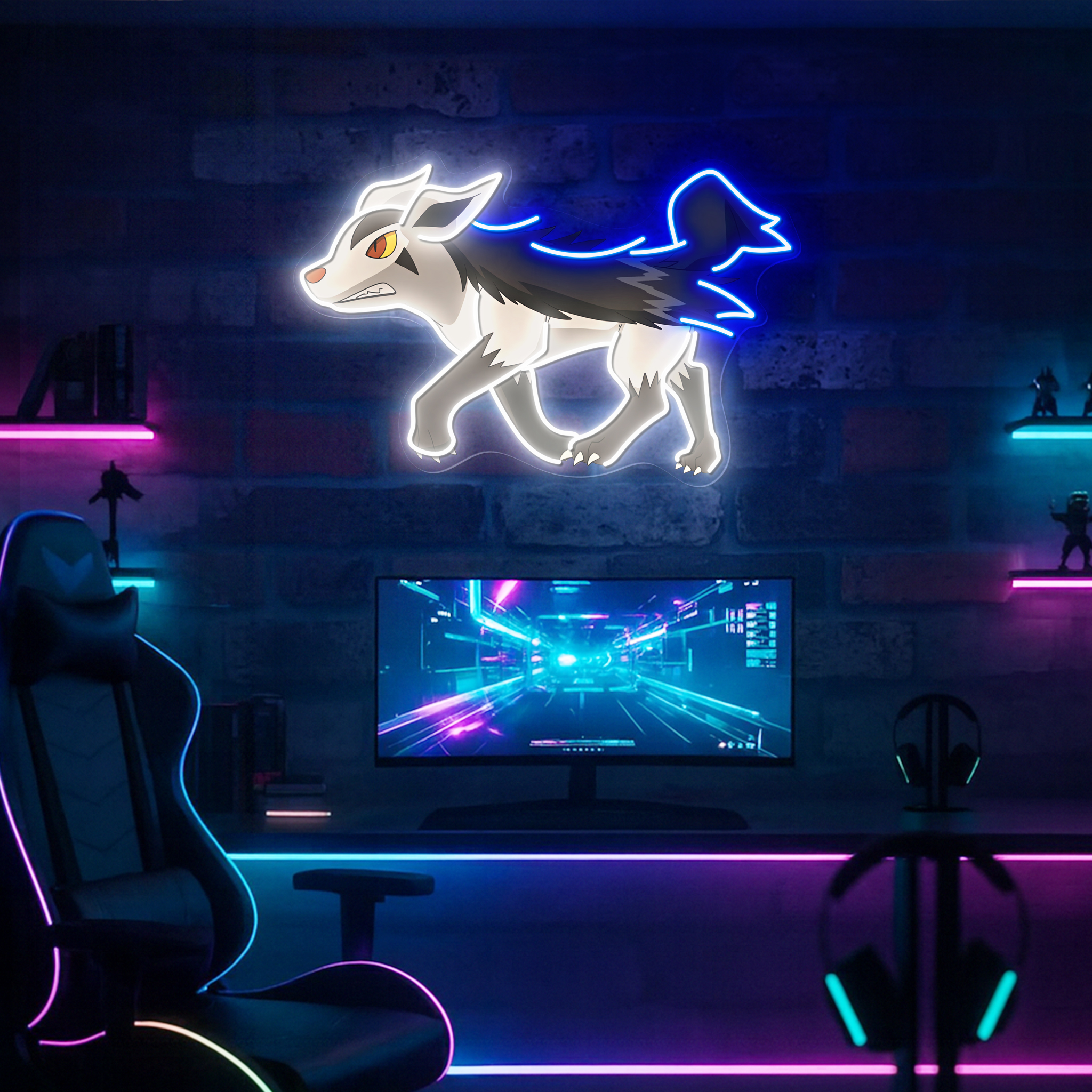 Pokemon Mightyena UV Sign